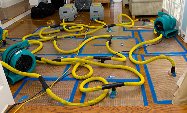 Professional Water Extraction technician working in Montville, OH